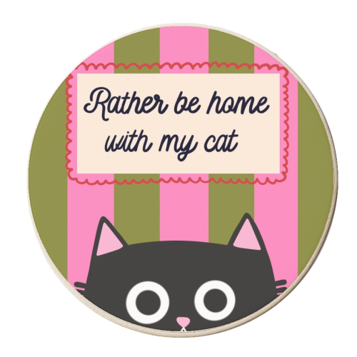 Rather Be Home - personalised beer coaster by The Paper Tail