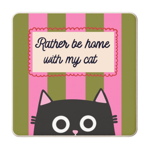 Rather Be Home - personalised beer coaster by The Paper Tail