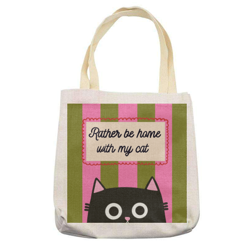 Rather Be Home - printed canvas tote bag by The Paper Tail