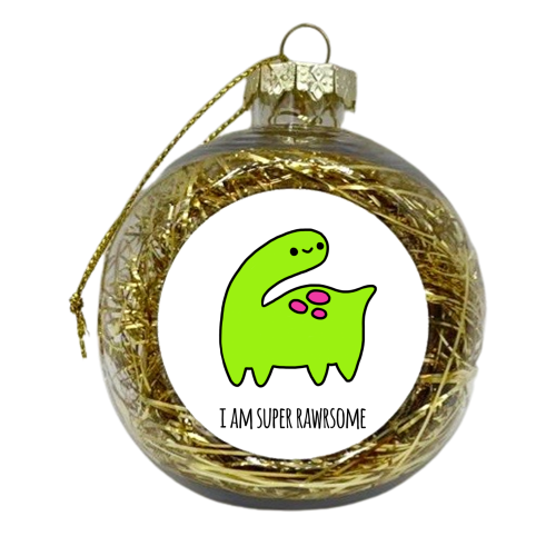 Rawrsome - xmas bauble by Mombi & Ted