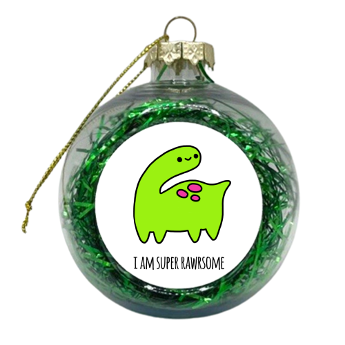 Rawrsome - xmas bauble by Mombi & Ted