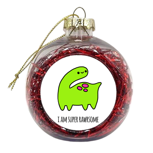 Rawrsome - xmas bauble by Mombi & Ted