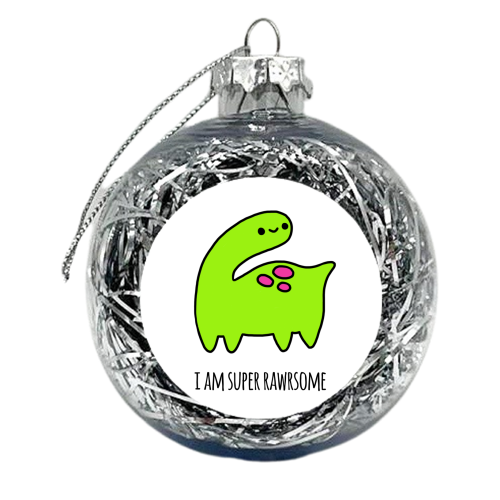 Rawrsome - xmas bauble by Mombi & Ted