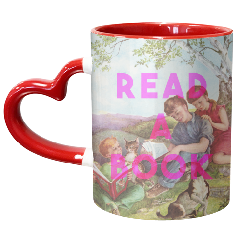 Read A Book - unique mug by The 13 Prints