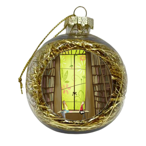 Read something into this - xmas bauble by Amy Lewis