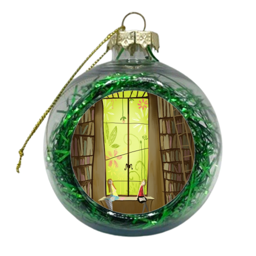 Read something into this - xmas bauble by Amy Lewis