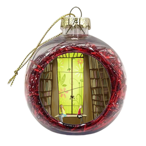 Read something into this - xmas bauble by Amy Lewis