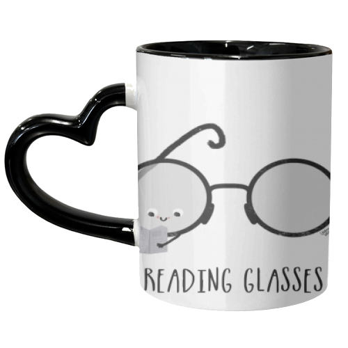 Reading Glasses - unique mug by Leeann Walker