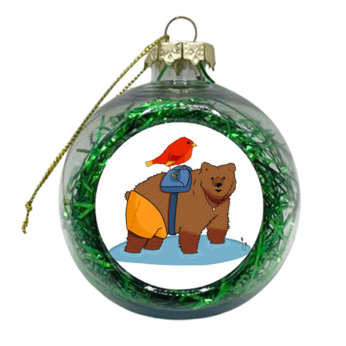 Real life Banjo and Kazooie - xmas bauble by Josh Porter