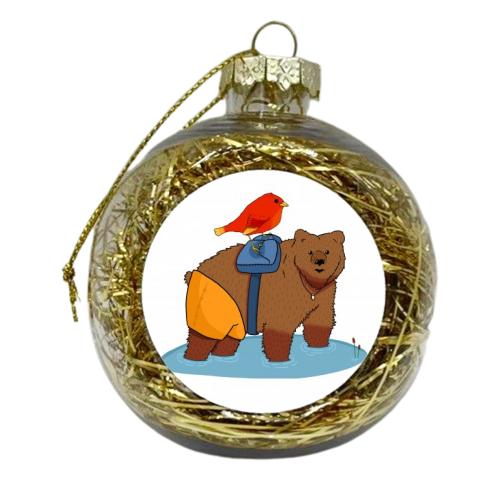 Real life Banjo and Kazooie - xmas bauble by Josh Porter