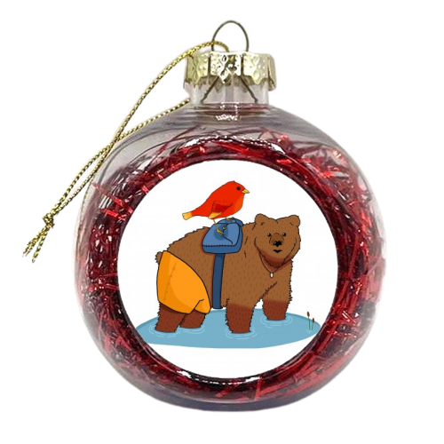 Real life Banjo and Kazooie - xmas bauble by Josh Porter