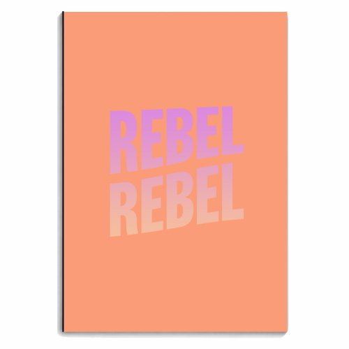 Rebel Rebel - personalised A4, A5, A6 notebook by Dominique Benedict