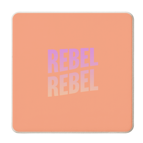 Rebel Rebel - personalised beer coaster by Dominique Benedict