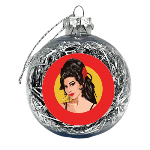 RED AMY - xmas bauble by DOLLY WOLFE