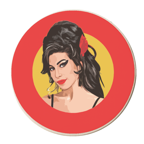 RED AMY - personalised beer coaster by DOLLY WOLFE