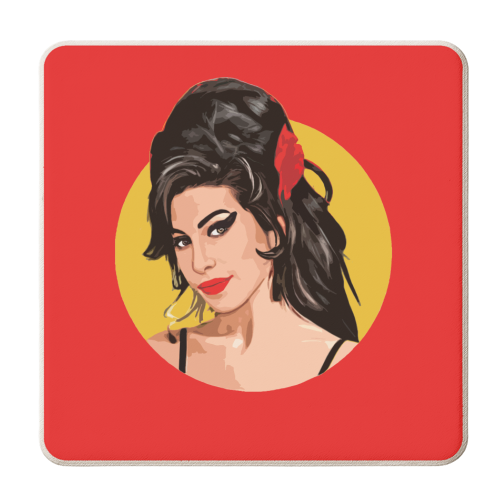 RED AMY - personalised beer coaster by DOLLY WOLFE