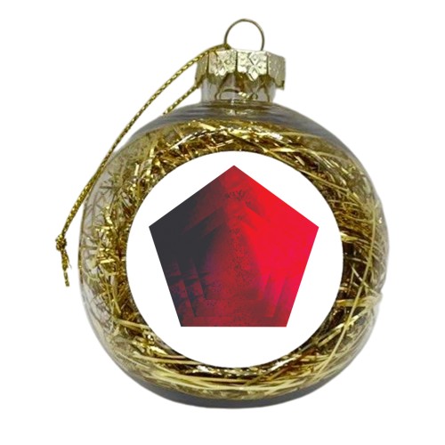Red  - xmas bauble by Elena Mileva-Krasteva