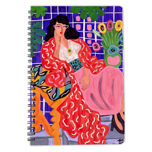 Red Coat - personalised A4, A5, A6 notebook by Ana Clerici