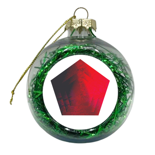 Red  - xmas bauble by Elena Mileva-Krasteva