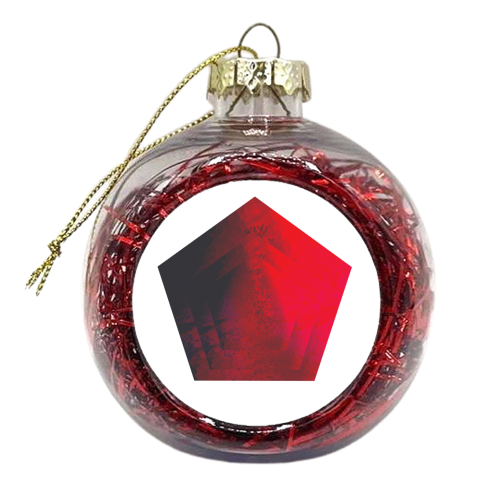 Red  - xmas bauble by Elena Mileva-Krasteva