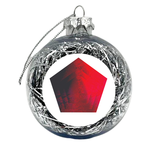 Red  - xmas bauble by Elena Mileva-Krasteva