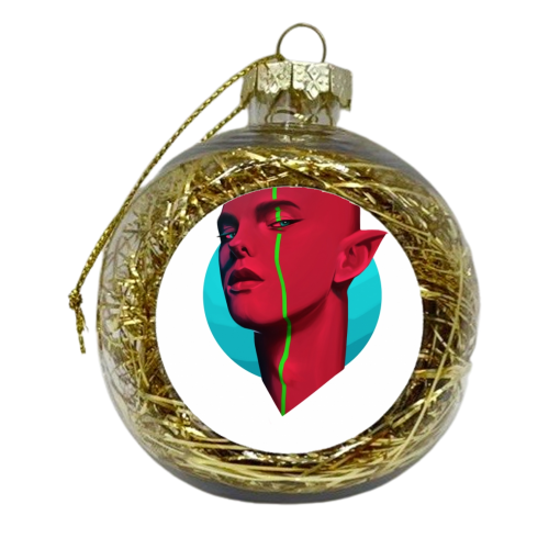 Red - xmas bauble by Luke