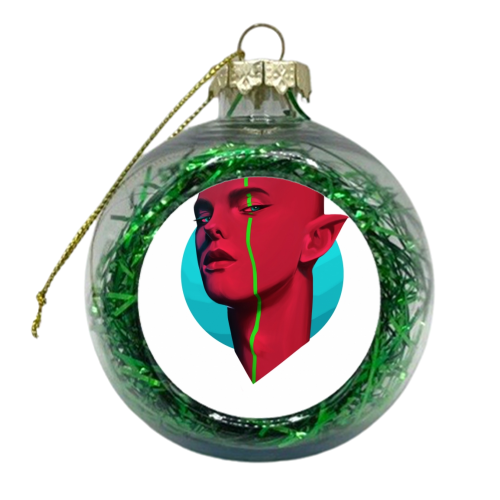 Red - xmas bauble by Luke