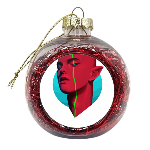 Red - xmas bauble by Luke