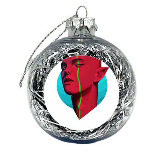 Red - xmas bauble by Luke