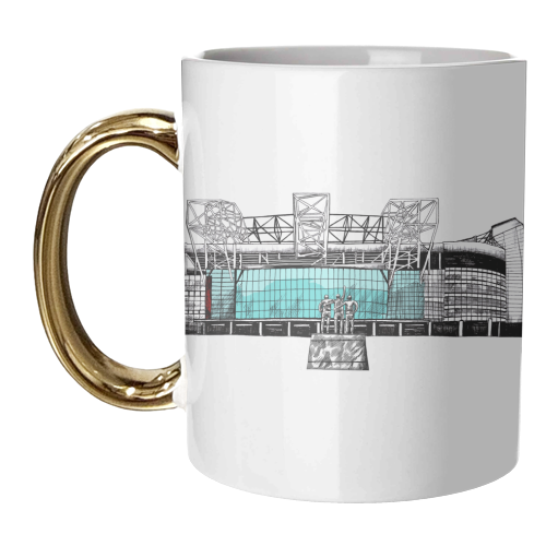 Red Devil's Stadium - unique mug by Katie Clement