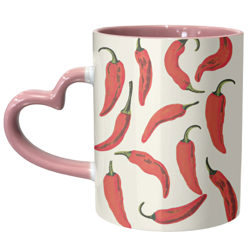 red hot chilli peppers kitchen - unique mug by Move Studio