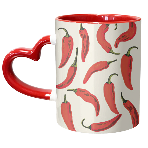 red hot chilli peppers kitchen - unique mug by Move Studio