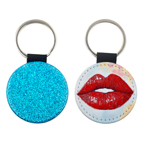 Red lips - keyring by DejaReve