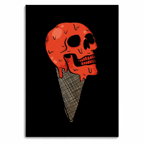 Red Skull Ice Cream - personalised A4, A5, A6 notebook by Alice Palazon