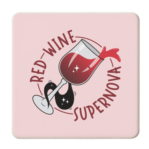 Red Wine Supernova - Chappell Roan - personalised beer coaster by Amy Farmer