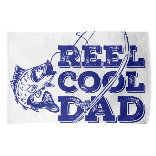 Reel Cool Dad - funny tea towel by EZbie
