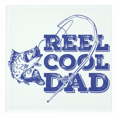 Reel Cool Dad - personalised beer coaster by EZbie