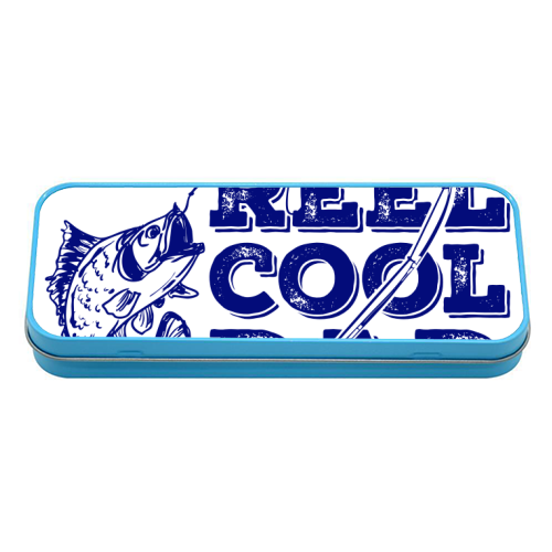 Reel Cool Dad - tin pencil case by EZbie