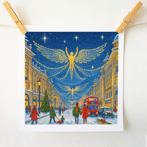 Regent Street Lights - A1 - A4 art print by Ms Doodle
