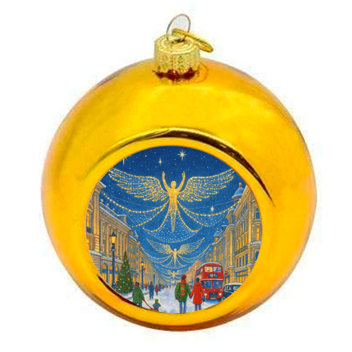 Regent Street Lights - colourful christmas bauble by Ms Doodle