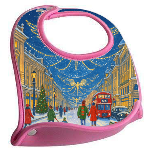 Regent Street Lights - feeding bib by Ms Doodle