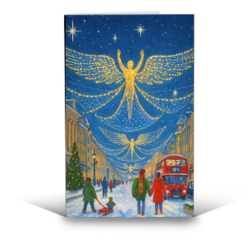 Regent Street Lights - funny greeting card by Ms Doodle