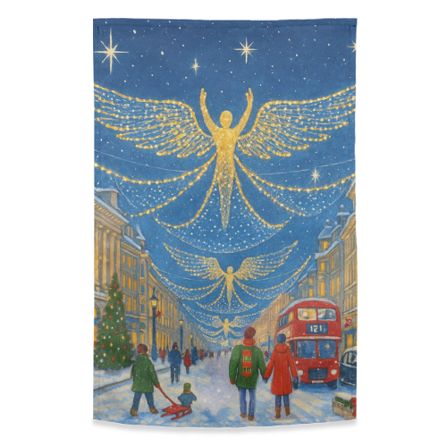 Regent Street Lights - funny tea towel by Ms Doodle