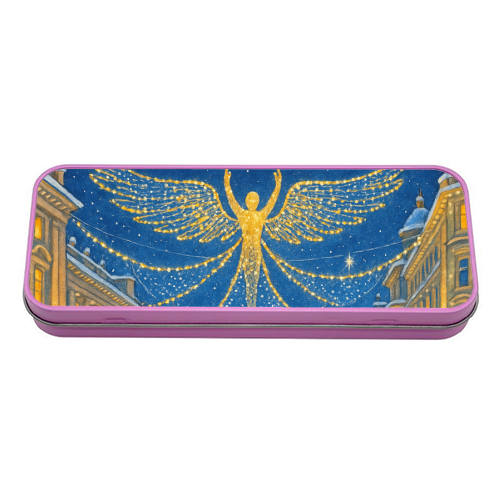 Regent Street Lights - tin pencil case by Ms Doodle