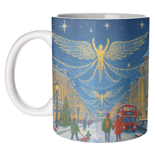 Regent Street Lights - unique mug by Ms Doodle