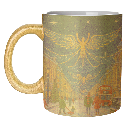 Regent Street Lights - unique mug by Ms Doodle