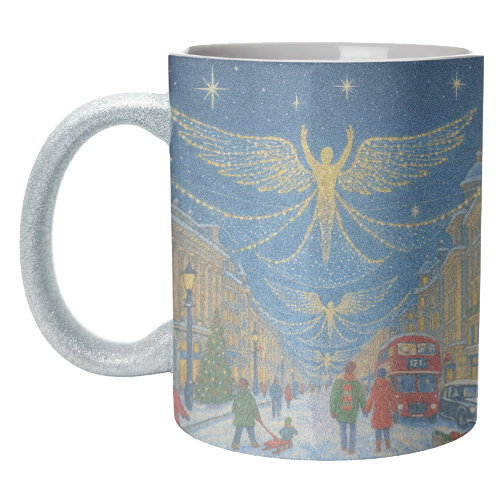 Regent Street Lights - unique mug by Ms Doodle