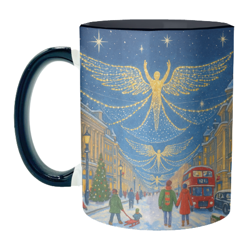 Regent Street Lights - unique mug by Ms Doodle