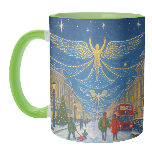 Regent Street Lights - unique mug by Ms Doodle