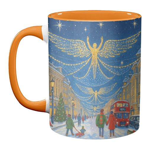 Regent Street Lights - unique mug by Ms Doodle